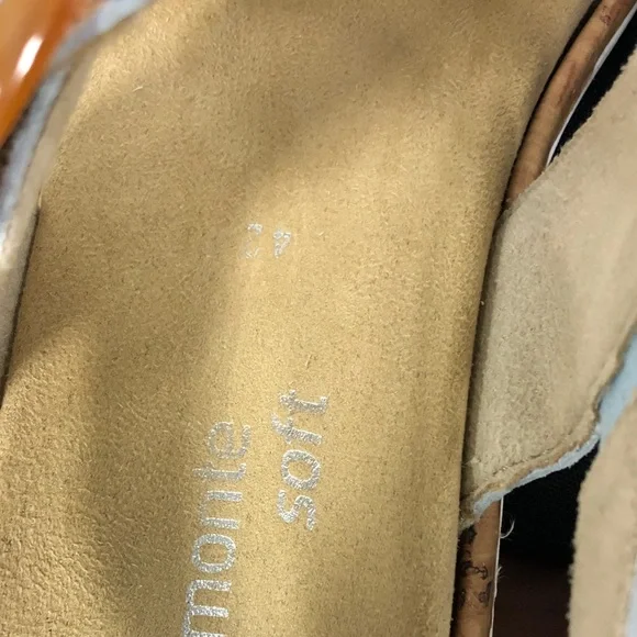 Remonte Soft WomenWhite Multicolor Slingback Sandal w/Amber Buckle Sz 42-43 - Picture 9 of 12